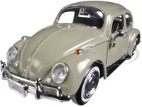 1966 Volkswagen Beetle Beige 1/24 Diecast Model Car by Motormax