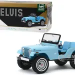 Jeep CJ-5 Sierra Blue Elvis Presley (1935-1977) 1/18 Diecast Model Car by Greenlight
