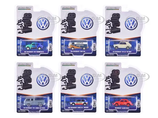 "Club Vee-Dub" Series 20 Set of 6 pieces 1/64 Diecast Model Cars by Greenlight
