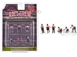 "Race Crew" 6 piece Diecast Figure Set (6 Figures) Limited Edition to 3600 pieces Worldwide for 1/64 Scale Models by American Diorama