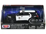 2022 Ford Police Interceptor Utility "LAPD (Los Angeles Police Department)" Black and White "Law Enforcement and Public Service" Series 1/43 Diecast