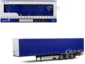 Tarpaulin Trailer Blue "Truck Edition" Series 1/24 Diecast Model Car by Solido