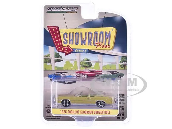 1975 Cadillac Eldorado Convertible Florentine Gold Firemist "Showroom Floor" Series 6 1/64 Diecast Model Car by Greenlight