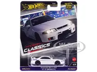 Nissan Skyline GT-R (BCNR33) "GReddy" White "Modern Classics" Series Diecast Model Car by Hot Wheels