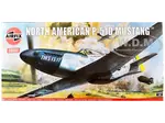 Level 4 Model Kit North American P-51D Mustang Aircraft with 2 Scheme Options 1/24 Plastic Model Kit by Airfix