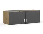 Skriňový nástavec Bremen, 91 cm, dub artisan/tmavo šedý%