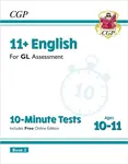 11+ GL 10-Minute Tests: English - Ages 10-11 Book 2 (with Online Edition) - CGP Books