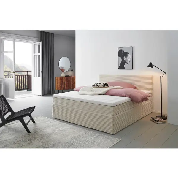 Livetastic AMERICKÁ POSTEL, 180/200 cm, krémová