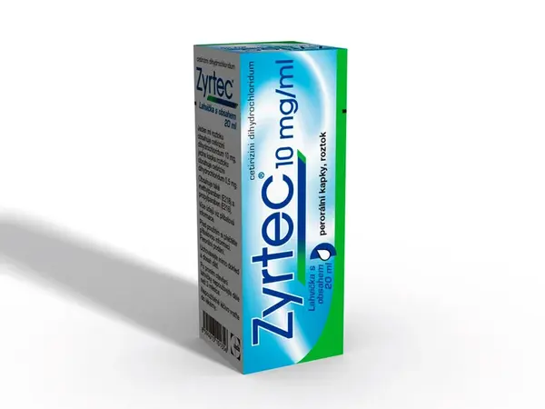Zyrtec 10mg/ml kapky  20ml