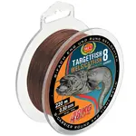 Wft splétaná šňůra targetfish 8 catfish hnědá - 2000 m 0,60 mm 60 kg