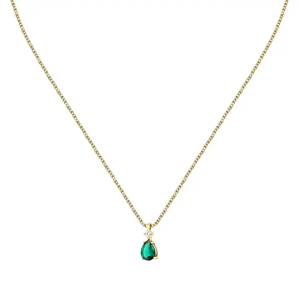 Morellato Slušivý pozlacený náhrdelník se zirkony Tesori SAIW190