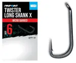 Nash háčky twister long shank x micro barbed 10 ks - velikost 2
