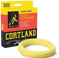 Cortland muškařská šňůra 333 classic trout all purpose freshwater yellow 90 ft - wf4f