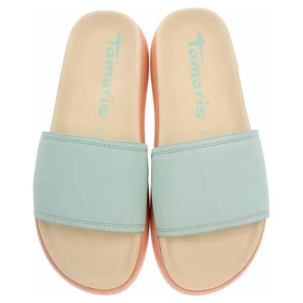 Dámské plážové pantofle Tamaris 1-27511-44 mint comb 39