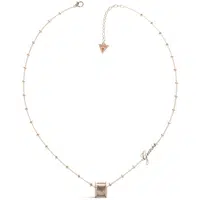 Guess Nadčasový bronzový náhrdelník s přívěskem Round Harmony JUBN01153JWRGT/U
