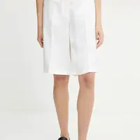 Šortky s prímesou ľanu BOSS