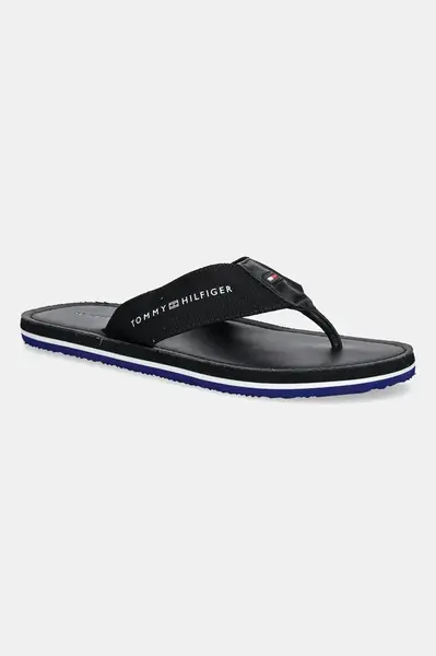 Šľapky Tommy Hilfiger HILFIGER LEATHER BEACH SANDAL