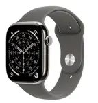 APPLE Watch 11 GPS + Cellular 46mm Přírodní titan se skálově šedým sportovním řemínkem - S/M