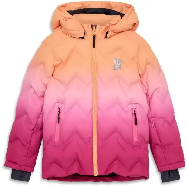 LEGO&reg; kidswear LWJESTED 709 Dětská lyžařská bunda, lososová, velikost