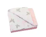 Bomimi Deka minky 100x75, MOTÝLE, RŮŽOVÁ