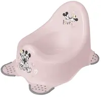 Nočník Minnie Mouse s protišmykom - púdrovo ružový