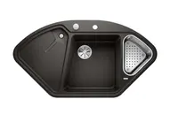 Blanco Delta II - Silgranitový drez, 106x58 cm, s príslušenstvom, InFino, čierna 525867