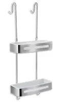 Novaservis Titania Yacore - Dvojitá polička, bílá/nerez 65575,4