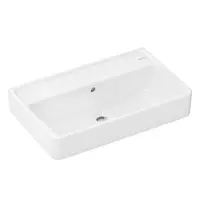 Hansgrohe Xanuia Q - Umývadlo 60x37 cm, s prepadom, bez otvoru na batériu, biela 60214450