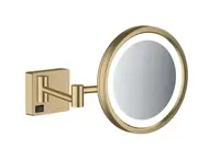 Hansgrohe AddStoris - Kosmetické nástěnné zrcátko s LED osvětlením, kartáčovaný bronz 41790140