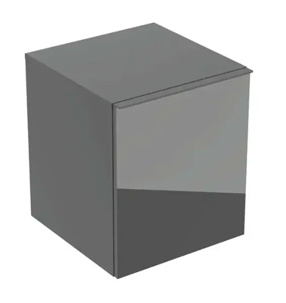 Geberit Acanto - Boční skříňka 45x52x48 cm, 2 zásuvky, sklo/lávová 503.010.JK.2