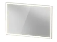 Duravit L-Cube - Zrcadlo s LED osvětlením, 100x67 cm, dotykový senzor, matná bílá LC7382018180100