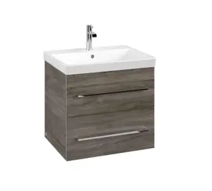 Villeroy & Boch Avento - Umývadlová skrinka, 58x51x45 cm, 2 zásuvky, Stone Oak A88900RK