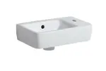 Geberit Selnova - Umývadielko 40x25 cm, s 1 otvorom na batériu vpravo, s prepadom, biela 501.517.00.7