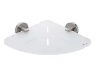 Nimco Unix - Polička rohová, plexiglass/nerezová UNM X208-10