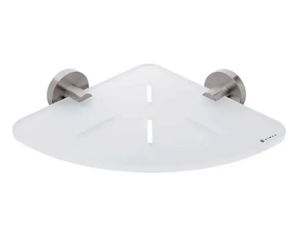 Nimco Unix - Polička rohová, plexiglass/nerezová UNM X208-10