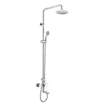 Mereo Viana - Sprchový set s vanovou  baterií, průměr 20 cm, 3 proudy, chrom CBE60101SC