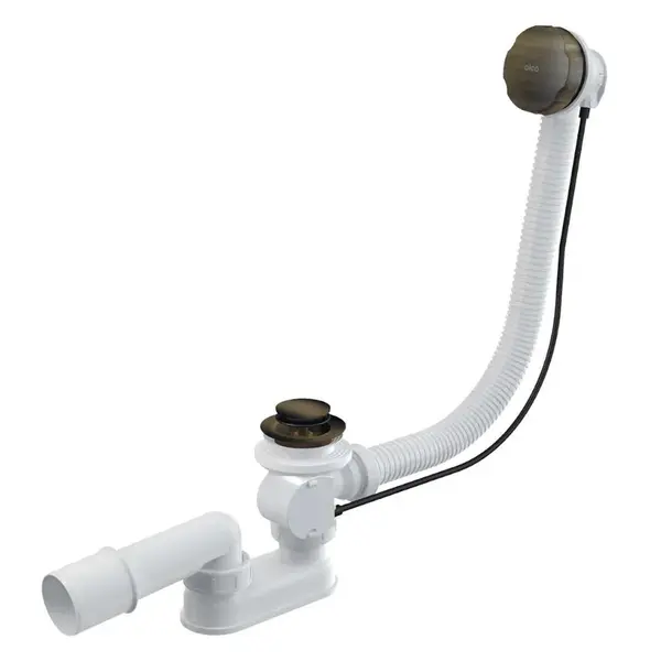 Alcadrain Odtokové súpravy - Vaňová odtoková a prepadová súprava, dĺžka 570 mm, bronz antic A55ANTIC