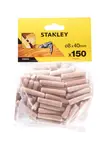 Stanley Příslušenství - Sada dřevěných spojovacích kolíků 8x40 mm, 150 ks STA66433-QZ