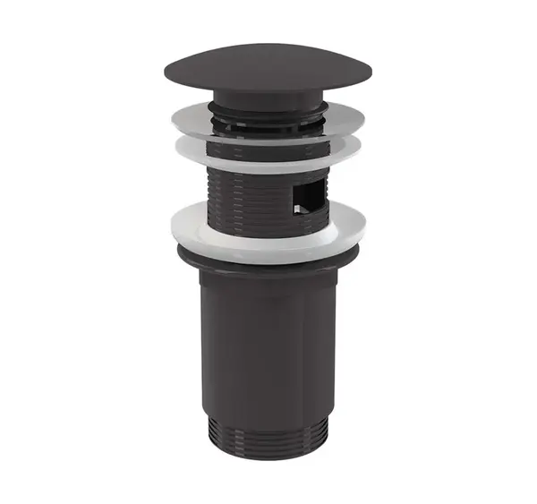 Alcadrain Příslušenství - Umyvadlová výpusť, ClickClack, matný kartáčovaný gun metal A392-GM-B