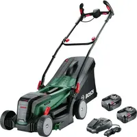 Bosch Zahradní technika - 18V AKU sekačka na trávu, záběr 37 cm, 2x aku 4,0 Ah Li-Ion, nabíječka 06008B9E00