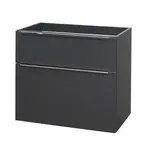 Mereo Mailo - Umývadlová skrinka 81x70x48 cm, 2 zásuvky, antracit CN531S