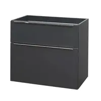 Mereo Mailo - Umývadlová skrinka 81x70x48 cm, 2 zásuvky, antracit CN531S