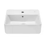 Roca The Gap - Umývadlo na dosku, 42x39 cm, s prepadom, otvor na batériu, biela A3270MM000