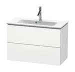 Duravit L-Cube - Umývadlová skrinka, 55x82x39 cm, 2 zásuvky, biela mat LC625701818