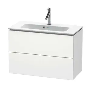 Duravit L-Cube - Umývadlová skrinka, 55x82x39 cm, 2 zásuvky, biela mat LC625701818