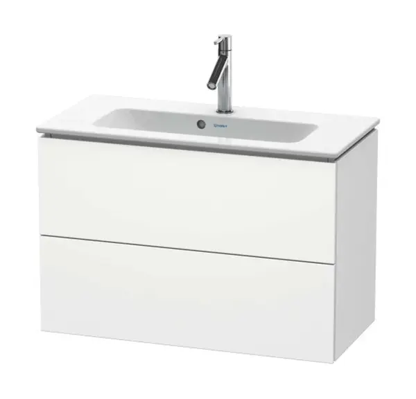Duravit L-Cube - Umývadlová skrinka, 55x82x39 cm, 2 zásuvky, biela mat LC625701818