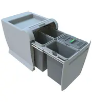 Elletipi City - Vstavaný odpadkový kôš, delený, 32 l PTA 4045C