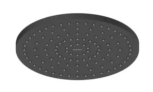 Duravit Sprchy - Hlavová sprcha, průměr 25 cm, MinusFlow, matná černá UV0662018046
