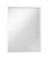 Hansgrohe Xarita E - Zrcadlo s LED osvětlením a vyhříváním, 60x70 cm, dotykový senzor, matná bílá 54988700