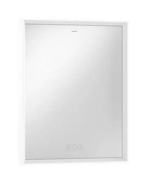 Hansgrohe Xarita E - Zrcadlo s LED osvětlením a vyhříváním, 60x70 cm, dotykový senzor, matná bílá 54988700